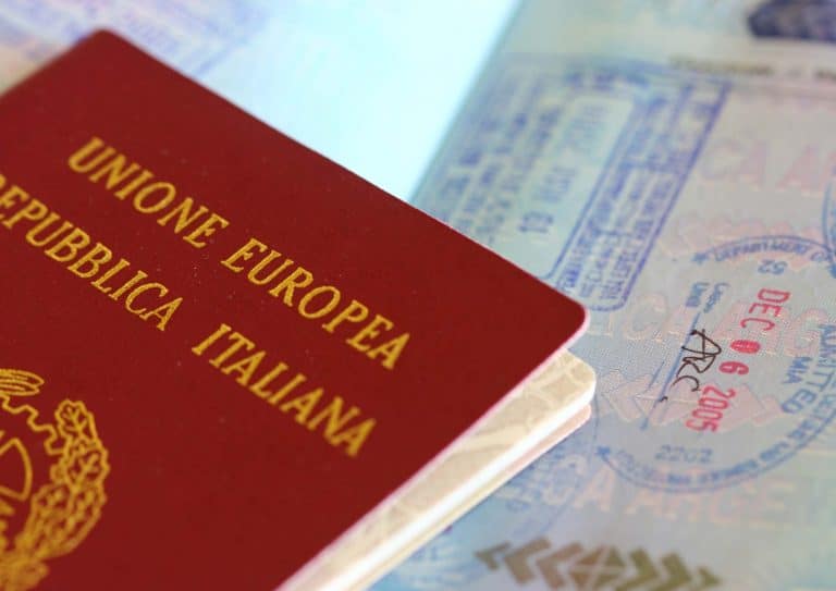 Emissão do passaporte italiano no Brasil